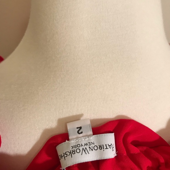 Flatiron Workshop. Red blouse. - Picture 3 of 3